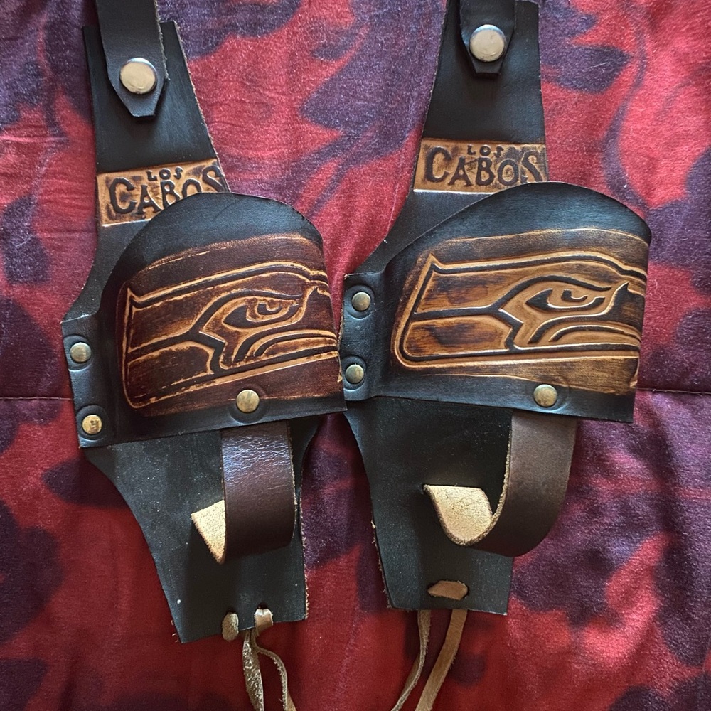 Genuine Leather Drink Holsters